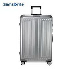 新秀丽/Samsonite铝镁合金拉杆箱男女旅行箱行李箱飞机轮密码箱CS0*09002黑色/银色