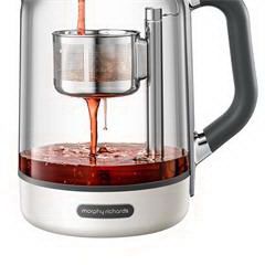 摩飞电器/MORPHY RICHARDS家用煮茶器多功能养生壶智能升降保温茶壶MR6088 椰奶白