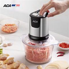 北美电器/ACA绞肉机家用电动 不锈钢多能料理机 辅食搅拌研磨绞馅机碎肉打肉机切菜搅拌机 AM-MC200