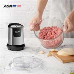 北美电器/ACA绞肉机家用电动 不锈钢多能料理机 辅食搅拌研磨绞馅机碎肉打肉机切菜搅拌机 AM-MC200