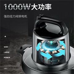 北美电器/ACA绞肉机家用电动不锈钢多能料理机辅食搅拌研磨绞馅机碎肉打肉机切菜搅拌机 AMMC1000