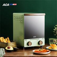 北美电器/ACA复古三层家用立式多功能晶钻内腔12L迷你小烤箱 ATOM12D