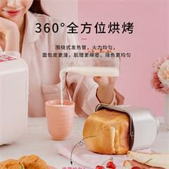 北美电器/ACA面包机家用迷你小巧和面机早餐机烤面包机蛋糕机揉面机蛋糕机全自动家用 AB-2PN05