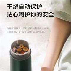 北美电器/ACA电水杯烧水杯便携迷你家用旅行电热水杯随行杯子冲奶泡茶保温杯热水壶 AK-SC40A