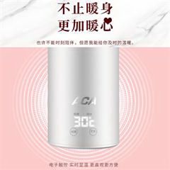 北美电器/ACA迷你便携式温度显示烧水壶烧水杯出国出差旅行电热水壶小功率京品家电 AK-SC30K 升级款
