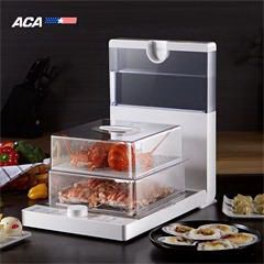 北美电器/ACA折叠电蒸锅多功能家用海鲜蒸箱电蒸笼料理机蒸汽笼大小容量多层台式家用 AS-PC150A