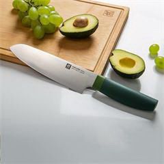 双立人/ZWILLING 刀具厨具套装中片刀多用刀青柠色切菜刀水果刀厨房不锈钢2件套54370-002-722