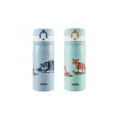 膳魔师/THERMOS400ml环保主题系列不锈钢保温杯 TCMB-400 CAT（兔狲）蓝色