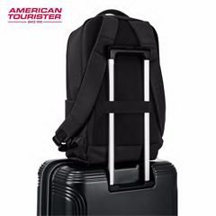 美旅/AmericanTourister背包男潮流大容量电脑包休闲背包商务通勤双肩包2020新款 HL4黑色