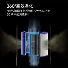 戴森/Dyson净化加湿器 净化加湿风扇三合一 去除甲醛 兼具净化器及加湿功能PH02家电 白金