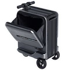 爱尔威/Airwheel 电动滑板车行李箱 骑行智能代步车20英寸 SE3MINI 智慧版火萃岩黑