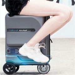 爱尔威/Airwheel 电动滑板车行李箱 骑行智能代步车20英寸 SE3MINI 智慧版火萃岩黑