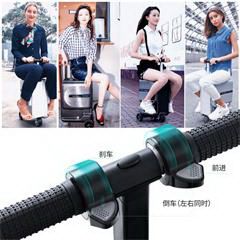 爱尔威/Airwheel 电动滑板车行李箱 骑行智能代步车20英寸 SE3MINI 智慧版火萃岩黑