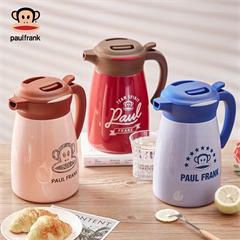 大嘴猴/Paul Frank 大容量家用保温热水壶热水瓶304不锈钢办公室暖水开水壶 PFD070-1 粉白色1.6L