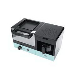 乐扣乐扣/LOCK&LOCK EJB317GRN 早餐机 烘烤 煎盘 咖啡机三合一 绿色