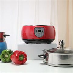 乐扣乐扣/LOCK&LOCK EJP427RED 2L 多功能电蒸锅电热锅宿舍火锅 红色
