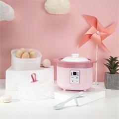 乐扣乐扣/LOCK&LOCK EJP517PIK 电炖盅 800mL 玫瑰红是 多功能迷你电炖锅