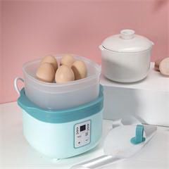 乐扣乐扣/LOCK&LOCK EJP517BLU 电炖盅 800mL 蓝色多功能迷你电炖锅