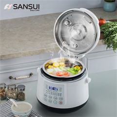 山水/SANSUI电脑款压力锅 SY-60D28 6L 瓷白色