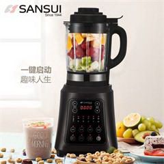 山水/SANSUI SJ-5212 破壁料理机 家用加热多功能养生婴儿辅食搅拌机 1.75L 咖啡色