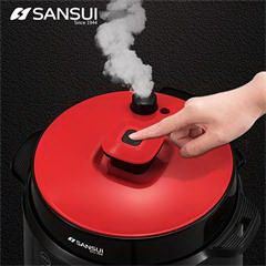 山水/SANSUI SY-50D27 智能双胆电压力锅 5L 黑红色