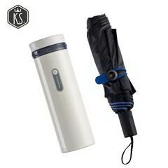 K.S.天安轻旅关爱套装（保温杯暖白300ml+伞黑） KS-710