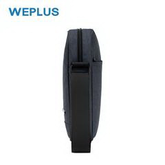 唯加/WEPLUS 休闲商务单肩包 WP7312 黑灰色 21.5*6.5*27.5CM