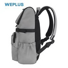 唯加/WEPLUS 时尚休闲双肩包 灰色 29*16*44CM