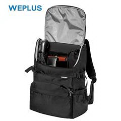 唯加/WEPLUS 时尚休闲双肩包 黑灰色 29*16*44CM