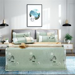 博洋家纺/BEYOND 晨园幽香印花席（席面：180*200cm  枕套：47*74cm*2）