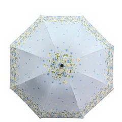 天堂伞 双层黑胶三折伞 33447E梦幻花海 55CM*8K