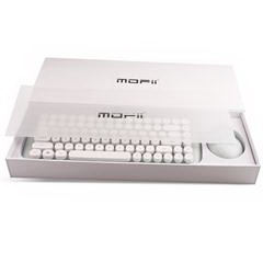 摩天手/Mofii Candy 2.4G无线键盘鼠标套装 白绿