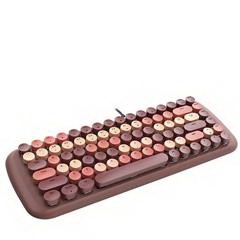 摩天手/Mofii Candy  M   有线混彩白光机械键盘  咖啡色混彩