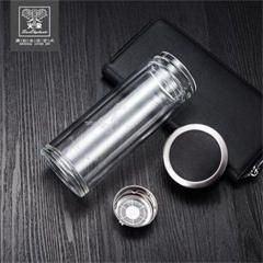火象/Fire elephants 壹路连升玻璃杯 HXB-BL066 直杯300ML 商务黑