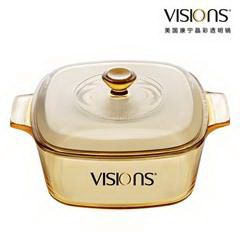 康宁/VISIONS 晶彩透明锅 VS-15-RV/CN 1.5L（方形煮锅）