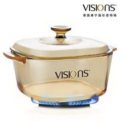 康宁/VISIONS 3L方形煮锅 VS-3-RV/CN
