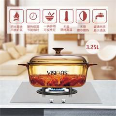 康宁/VISIONS 晶彩透明锅 VS-32 3.25L经典煮锅