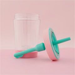 美国康迪克Contigo 防漏冷萃吸管水杯 500ml 粉绿色