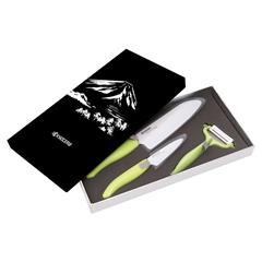 京瓷/KYOCERA 炫彩陶瓷刀三件套 FKJS-075 160 CP10NGR 绿色