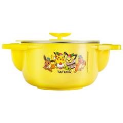 泰福高/TAFUCO 皮卡丘不锈钢儿童注水碗5件套 T6430 萌萌黄