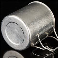 钛度/TAIC 纯钛马克杯 B0459-1606 86*86*94mm 69g 450ml  银灰色