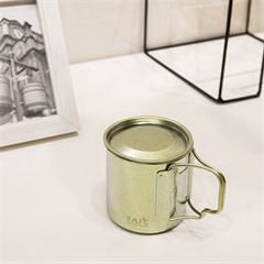 钛度/TAIC 纯钛马克杯 B0459-1606 86*86*94mm 69g 450ml  浅蓝色