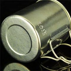 钛度/TAIC 纯钛马克杯 B0459-1606 86*86*94mm 69g 450ml  浅蓝色