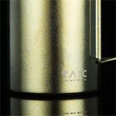 钛度/TAIC 纯钛马克杯 B0329-1605 80*80*79mm 60g 320ml 金黄色