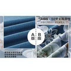 水星家纺/Mercury 御·耀目星辰50支长绒棉四件套 纱织密度：50S×50S  枕套：48*74cmX2件 被套：200*230cmX1件 床单：240*245cmX1件