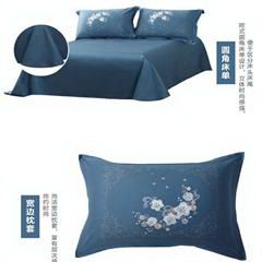 水星家纺/Mercury 御·耀目星辰50支长绒棉四件套 纱织密度：50S×50S  枕套：48*74cmX2件 被套：200*230cmX1件 床单：240*245cmX1件
