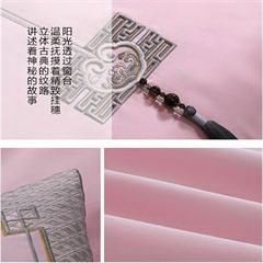 水星家纺/Mercury 俪·雅致60支长绒棉四件套 纱织密度：60S×60S 200×98 枕套：48*74cmX2件 被套：200*230cmX1件 床单：240*245cmX1件