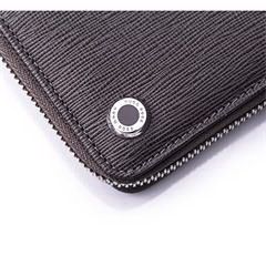 Hugo Boss 长款拉链袋 HLV804H 灰色 皮革 40页 200 x 115 x 18 mm  247g