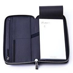 Hugo Boss 传承系列长款拉链袋 HLV804N 蓝色 40页 200 x 115 x 18mm