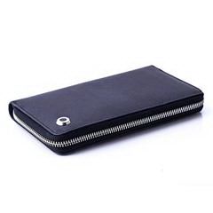 Hugo Boss 传承系列长款拉链袋 HLV804N 蓝色 40页 200 x 115 x 18mm